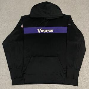 Minnesota Vikings Hoodie Mens 2XL Nike On Field Football NFL Sweatshirt
